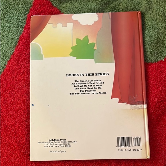 Vintage Babar Plush Puppet Toy with book The show must go on 1990 - Picture 6 of 9